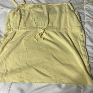 Yellow American Eagle crop top